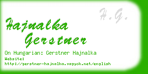 hajnalka gerstner business card